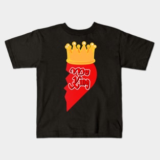 Queen & King Valentines Day for Him Kids T-Shirt